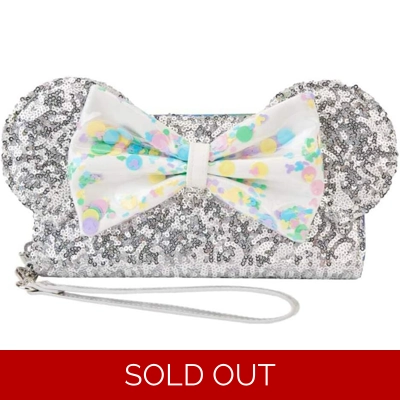 Loungefly Disney Minnie Mouse Birthday Celebration Silver Wallet